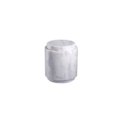 Bidk Home Marble Round Canister W/ Lid KITCHEN