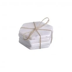 Bidk Home Marble Hex Coasters, Set Of 4 NEW ARRIVAL