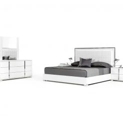 VIG Mario Bed, White FURNITURE