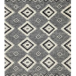 Unique Loom Masao Rectangle Rug, Charcoal