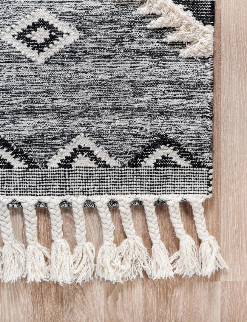 Unique Loom Masao Rectangle Rug, Charcoal 9 Unique Loom Masao Rectangle Rug, Charcoal