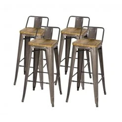 Npd NEW ARRIVAL Meta Low Back Counter Stool (set Of 4) 14 Npd NEW ARRIVAL Meta Low Back Counter Stool (set Of 4)