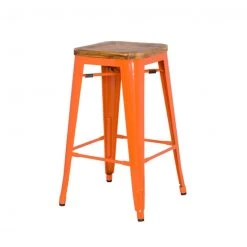 Npd Meta Backless Counter Stool Wood Seat (set Of 4)