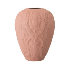 Bloomingville Matte Rose Embossed Metal Vase DECOR