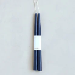 The Floral Society DECOR Dipped Taper Candles, Midnight