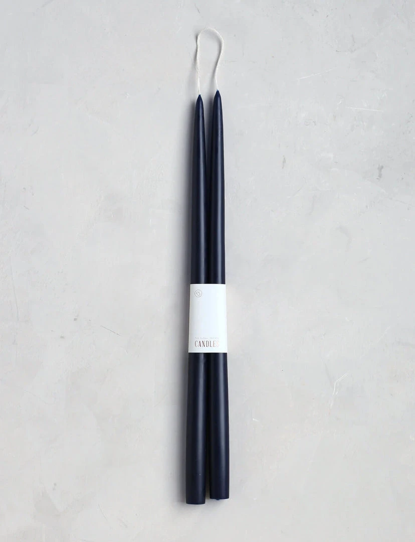 The Floral Society DECOR Dipped Taper Candles, Midnight 2 The Floral Society DECOR Dipped Taper Candles, Midnight