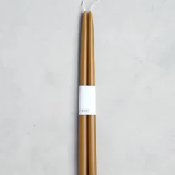 The Floral Society DECOR Dipped Taper Candles, Miel