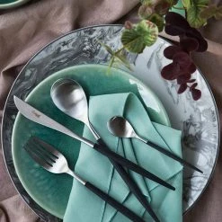 Cutipol Mio Flatware, Black/silver