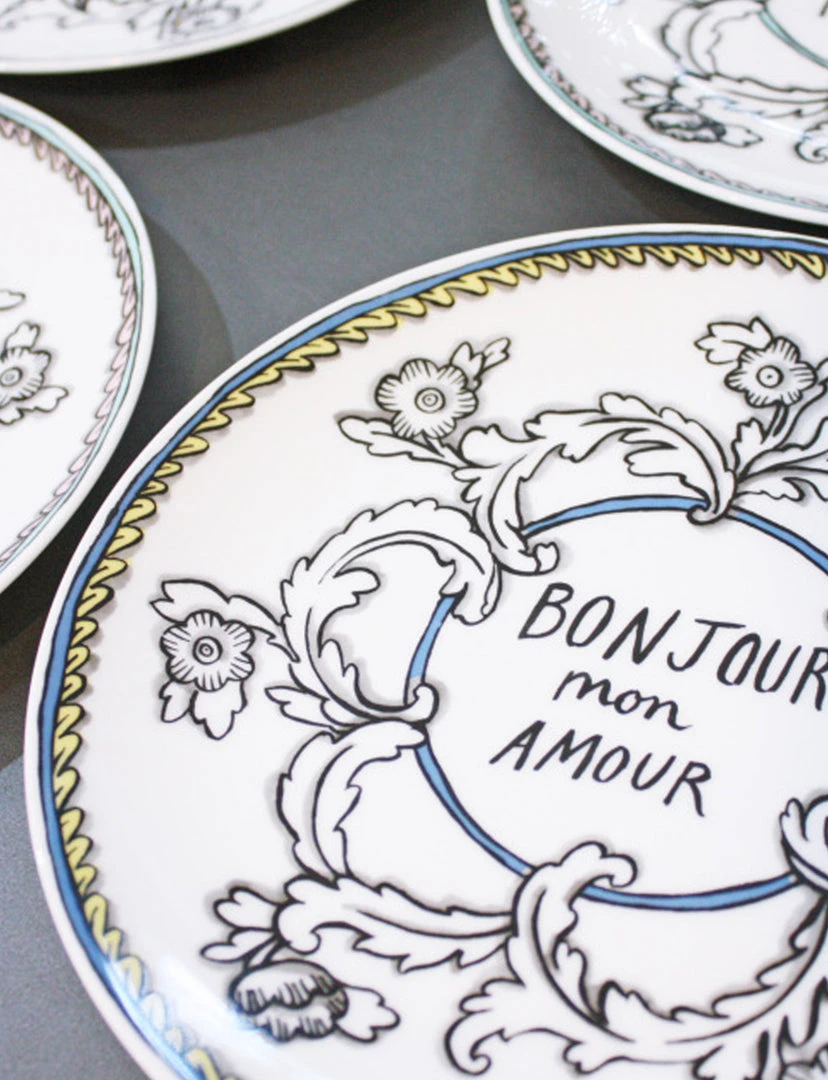 Twig Bonjour Mon Amour, 9" KITCHEN 2 Twig Bonjour Mon Amour, 9" KITCHEN