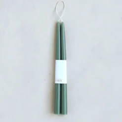 The Floral Society DECOR Dipped Taper Candles, Moss