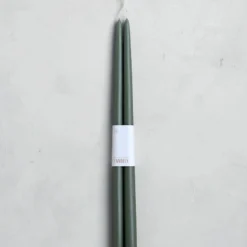 The Floral Society DECOR Dipped Taper Candles, Moss