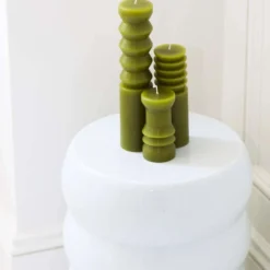 Areaware Totem Candles, Moss