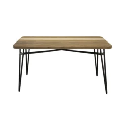 LH Imports Noir Cavana Dining Table FURNITURE