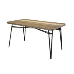 LH Imports Noir Cavana Dining Table FURNITURE