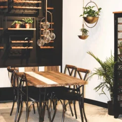 LH Imports Noir Cavana Dining Table FURNITURE 9 LH Imports Noir Cavana Dining Table FURNITURE