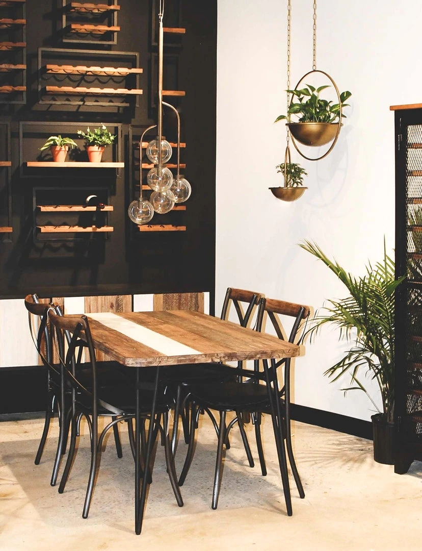 LH Imports Noir Cavana Dining Table FURNITURE 5 LH Imports Noir Cavana Dining Table FURNITURE