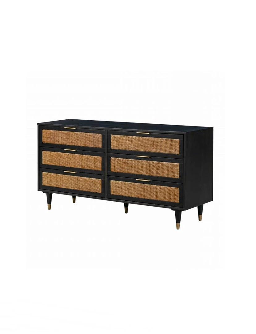 Tov Sera Noir 6 Drawer Dresser FURNITURE 2 Tov Sera Noir 6 Drawer Dresser FURNITURE