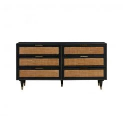 Tov Sera Noir 6 Drawer Dresser FURNITURE
