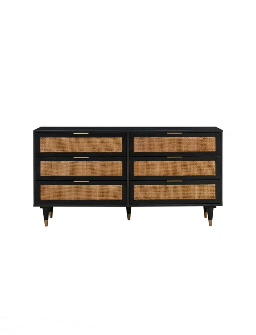 Tov Sera Noir 6 Drawer Dresser FURNITURE 1 Tov Sera Noir 6 Drawer Dresser FURNITURE