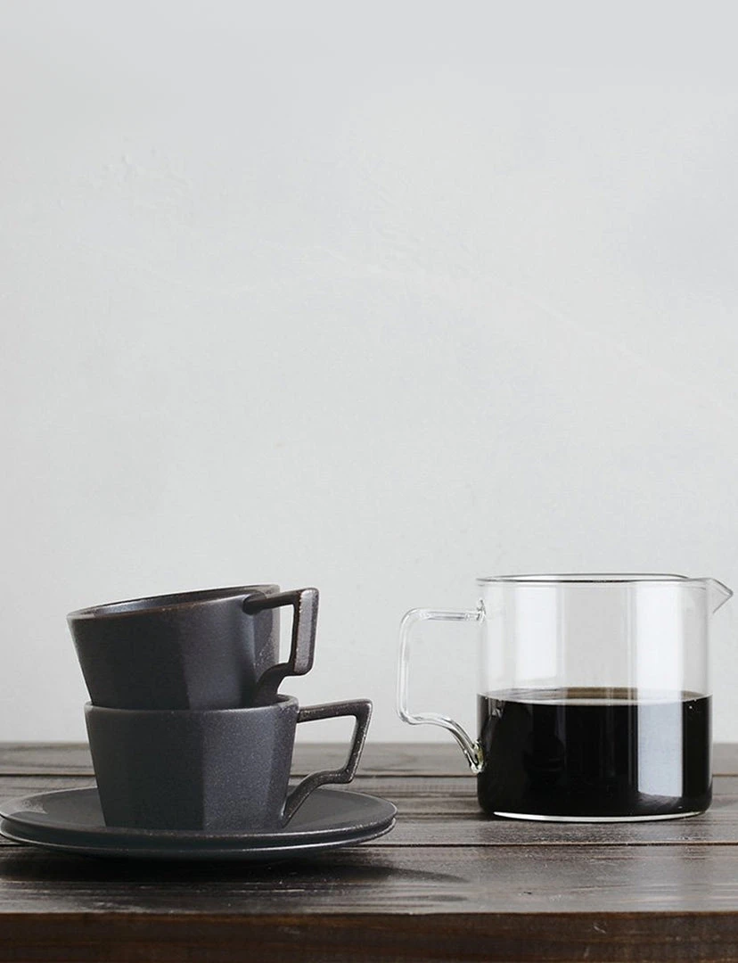 Kinto Oct Cup & Saucer 220ml / 7oz 2 Kinto Oct Cup & Saucer 220ml / 7oz