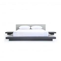 VIG Ohana Bed, Wenge/grey
