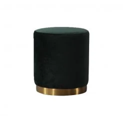 Tov Opaly Velvet Ottoman FURNITURE