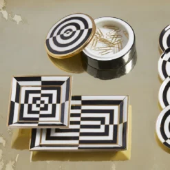Jonathan Adler Op Art Square Tray