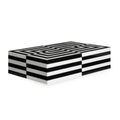 Jonathan Adler DECOR Large Op Art Lacquer Box