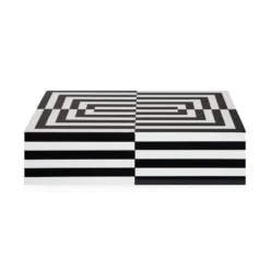Jonathan Adler DECOR Large Op Art Lacquer Box