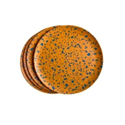 Xenia Taler Terrazzo Orange Side Plates 8"