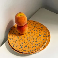 Xenia Taler Terrazzo Orange Side Plates 8"