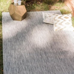 Unique Loom Duna Outdoor Rectangle Rug, Light Grey DECOR