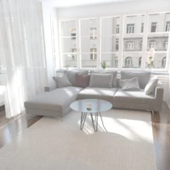 Unique Loom Duna Outdoor Rectangle Rug, Light Grey DECOR