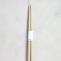 The Floral Society DECOR Dipped Taper Candles, Parchment