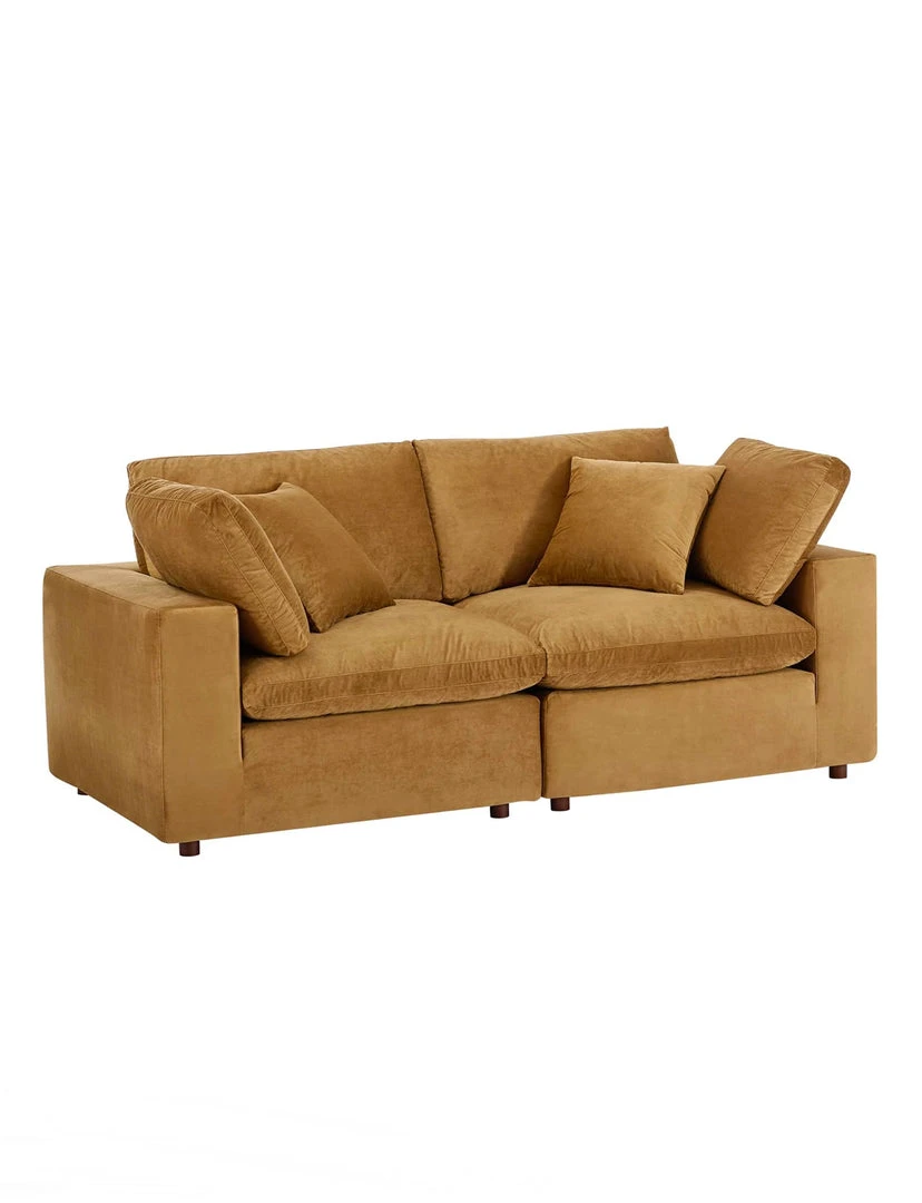 Modway FURNITURE Cody 2 Piece Sectional Velvet Sofa 4 Modway FURNITURE Cody 2 Piece Sectional Velvet Sofa