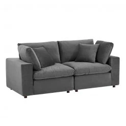 Modway FURNITURE Cody 2 Piece Sectional Velvet Sofa 18 Modway FURNITURE Cody 2 Piece Sectional Velvet Sofa