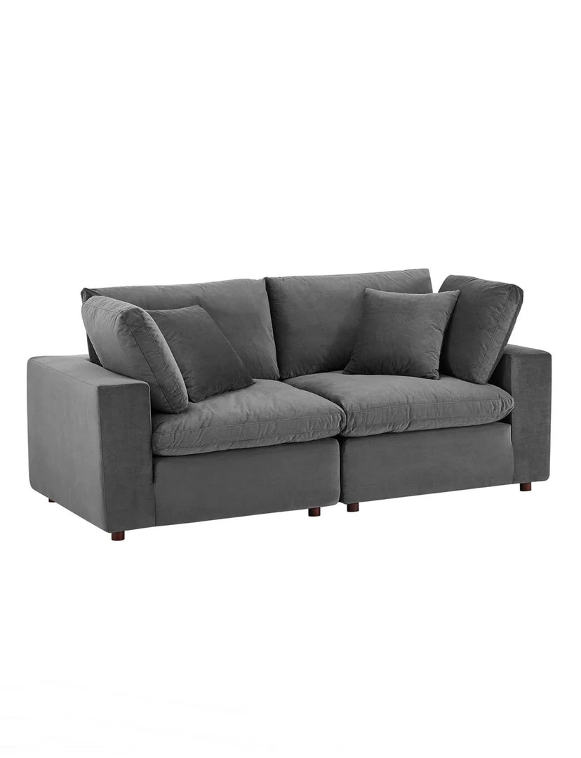 Modway FURNITURE Cody 2 Piece Sectional Velvet Sofa 6 Modway FURNITURE Cody 2 Piece Sectional Velvet Sofa