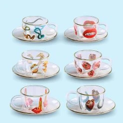 Seletti Toiletpaper Coffee Cup W/ Saucer, Snakes NEW ARRIVAL