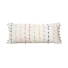 Creative Co-op Cotton Pillow W/ Multi Color Embroidery Loop