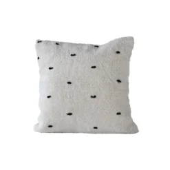 Creative Co-op Square Cotton Tufted Dot Pillow 24" DECOR