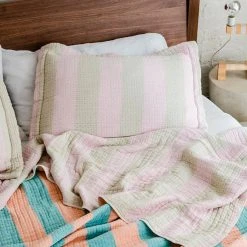 NEW ARRIVAL Dusen Dusen Pink/Beige Shams (set Of 2)