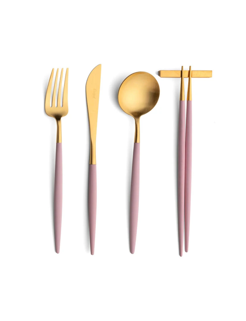 Cutipol Goa Flatware, Pink/gold KITCHEN 1 Cutipol Goa Flatware, Pink/gold KITCHEN
