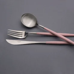 Cutipol Goa Flatware, Pink/silver KITCHEN