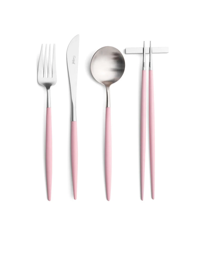 Cutipol Goa Flatware, Pink/silver KITCHEN 1 Cutipol Goa Flatware, Pink/silver KITCHEN