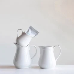 Creative Co-op Vintage Reproduction Stoneware Pitcher 30oz