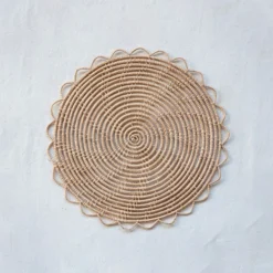 Creative Co-op KITCHEN Round Natural Woven Palm Placemat