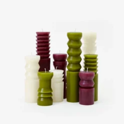 Areaware Totem Candles, Moss