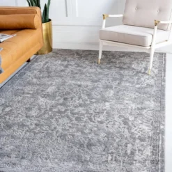 Unique Loom Classica Rectangle Rug, Grey