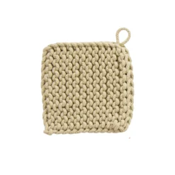 Creative Co-op Square Cotton Crocheted Potholder 8