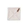 Creative Co-op Square Cotton Pot Holder W/ Leather Loop